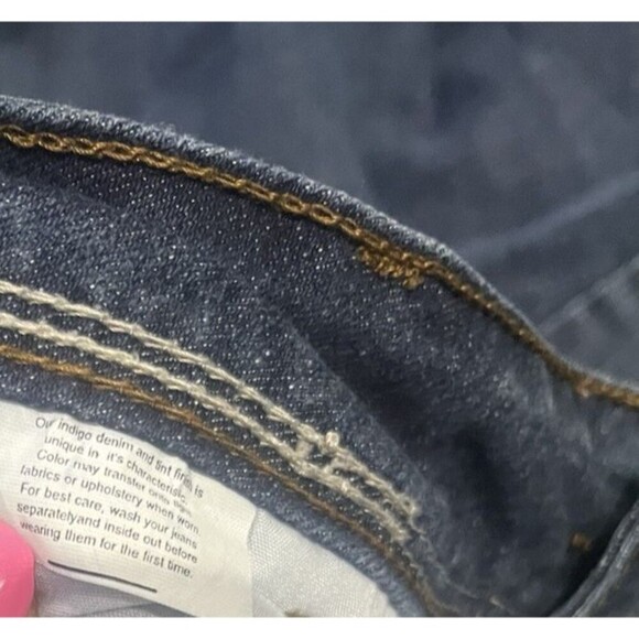 LEI Sophia Hiphugger Jeans Size 15 Flare Dark  Y2K Boho Grunge - Picture 10 of 13